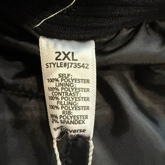 Lesal Upcycled Quilted Vest 2XL Olive Green Eagle Owl Beaded Bee Tapestry - Picture 7 of 8